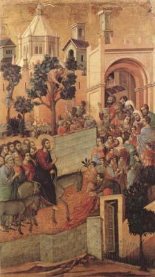 Duccio di Buoninsegna Christ Entering Jerusalem (mk08)